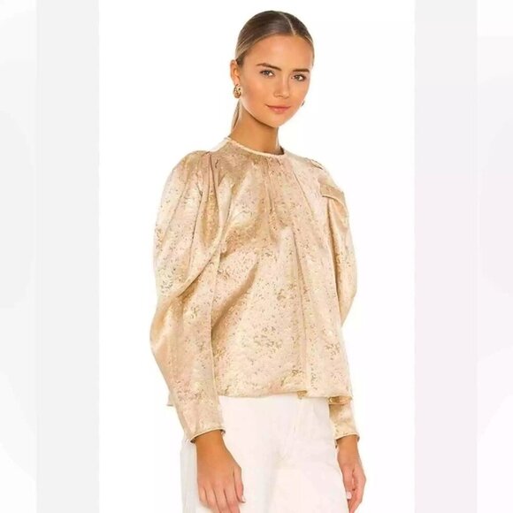 Ulla Johnson Tops - Ulla Johnson Ivy Gilded Balloon Sleeve Blouse